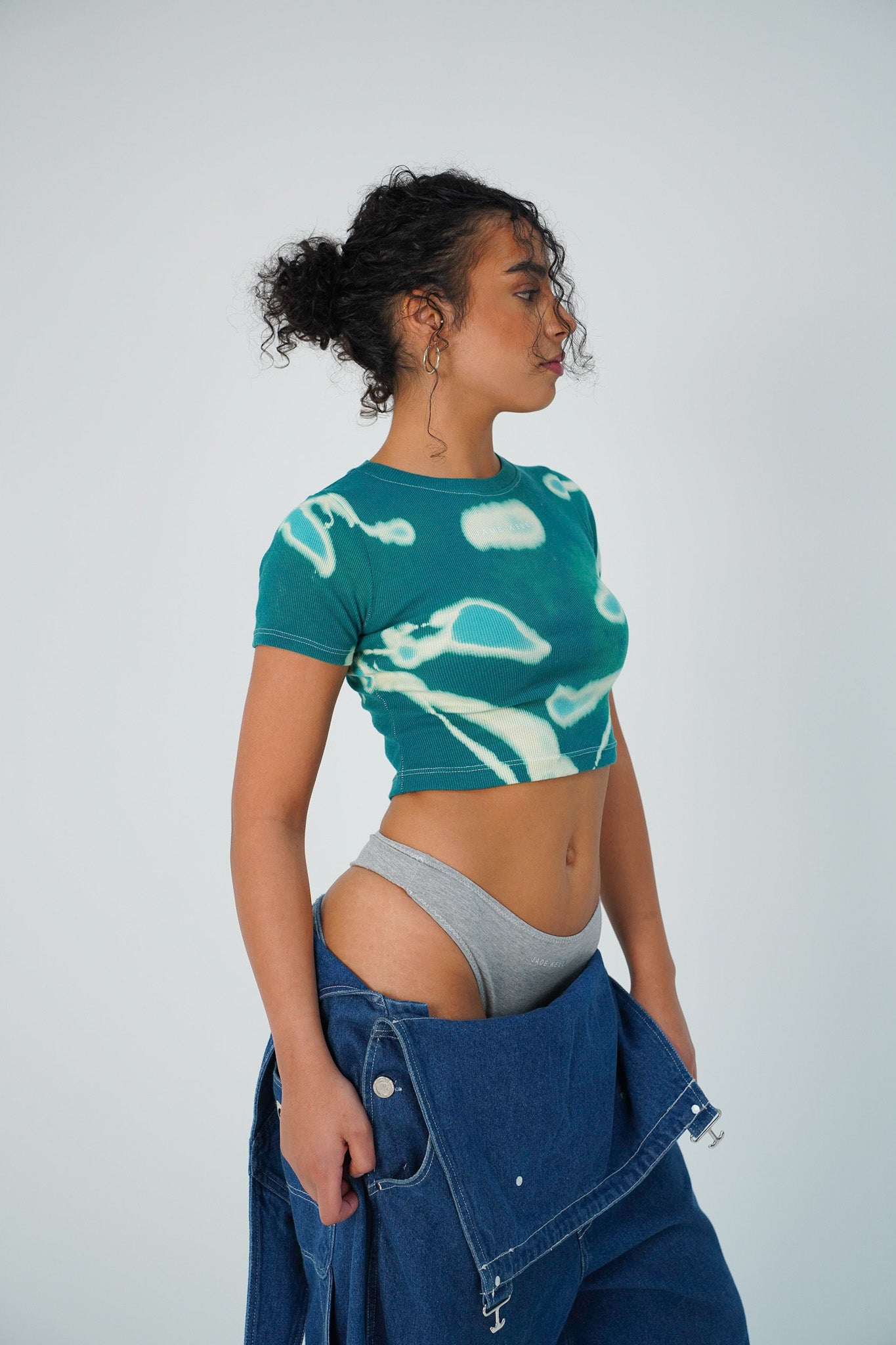 JADE.KELLY blue rib tee