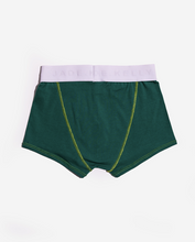 Load image into Gallery viewer, MENS GREEN PLAIN TRUNKS BACK
