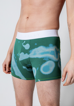 Load image into Gallery viewer, GREEN BLEACH TRUNKS MENS LONG LENGTH
