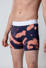 Load image into Gallery viewer, NAVY BLEACH TRUNKS FRONT MENS
