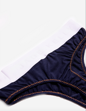 Load image into Gallery viewer, NAVY BOXER THONG BACK FLAT
